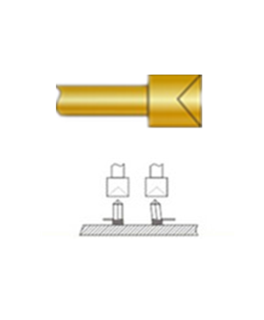 杯頭探針、探針用法圖、探針原理圖、測試探針圖片