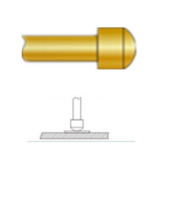 圓頭探針、探針用法圖、探針原理圖、測試探針圖片