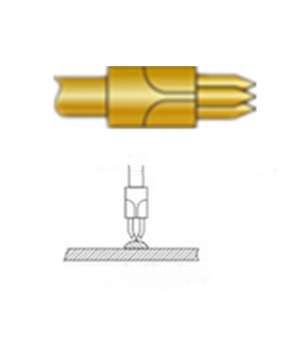 三尖頭探針、探針用法圖、探針原理圖、測試探針圖片