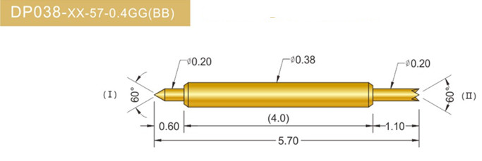 038雙頭探針、雙向探針探針、BGA雙頭探針、雙向彈簧探針、雙頭探針圖片