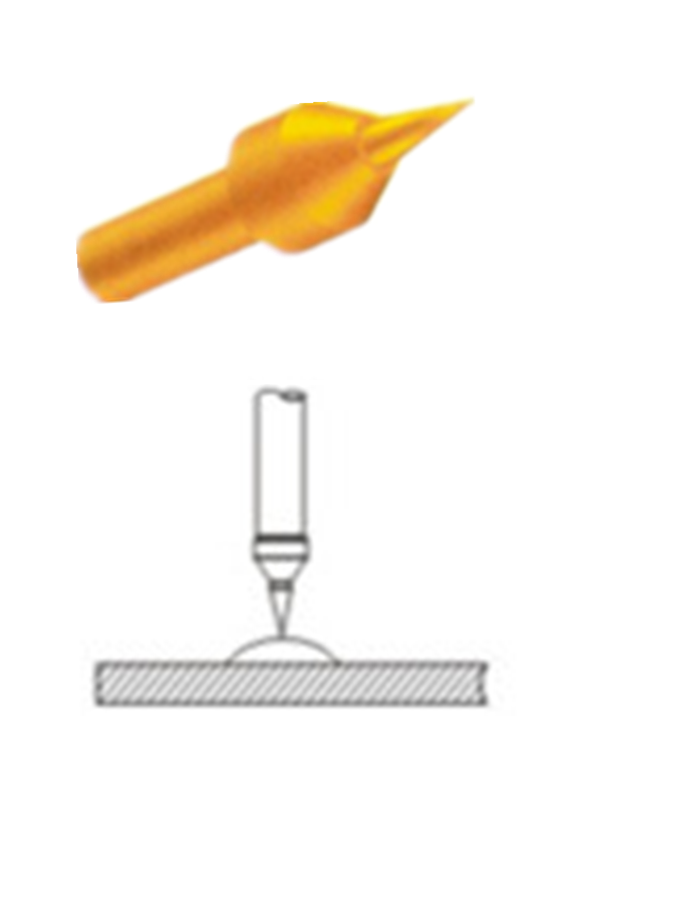 探針頭型、測試探針探針頭、探針頭部形狀、頂針頭